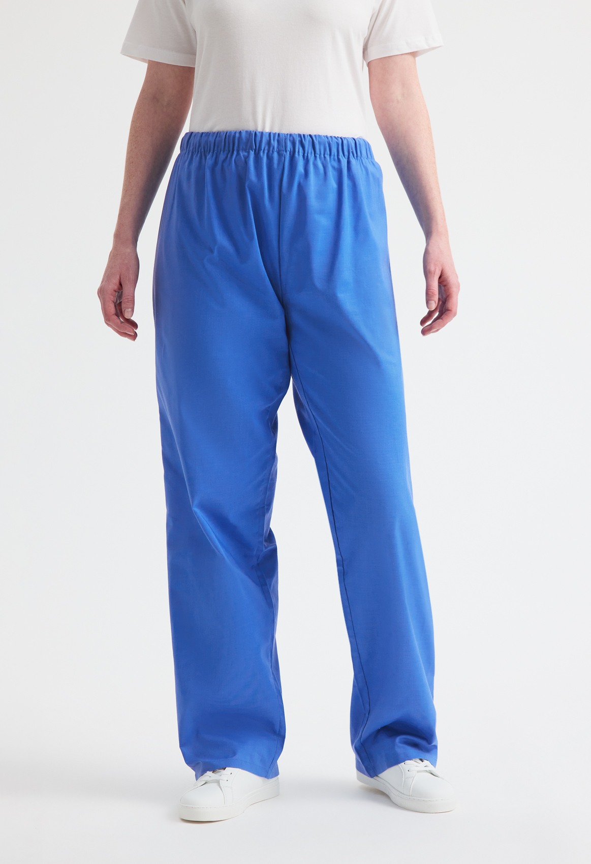 Healthcare professional wearing scrub pants