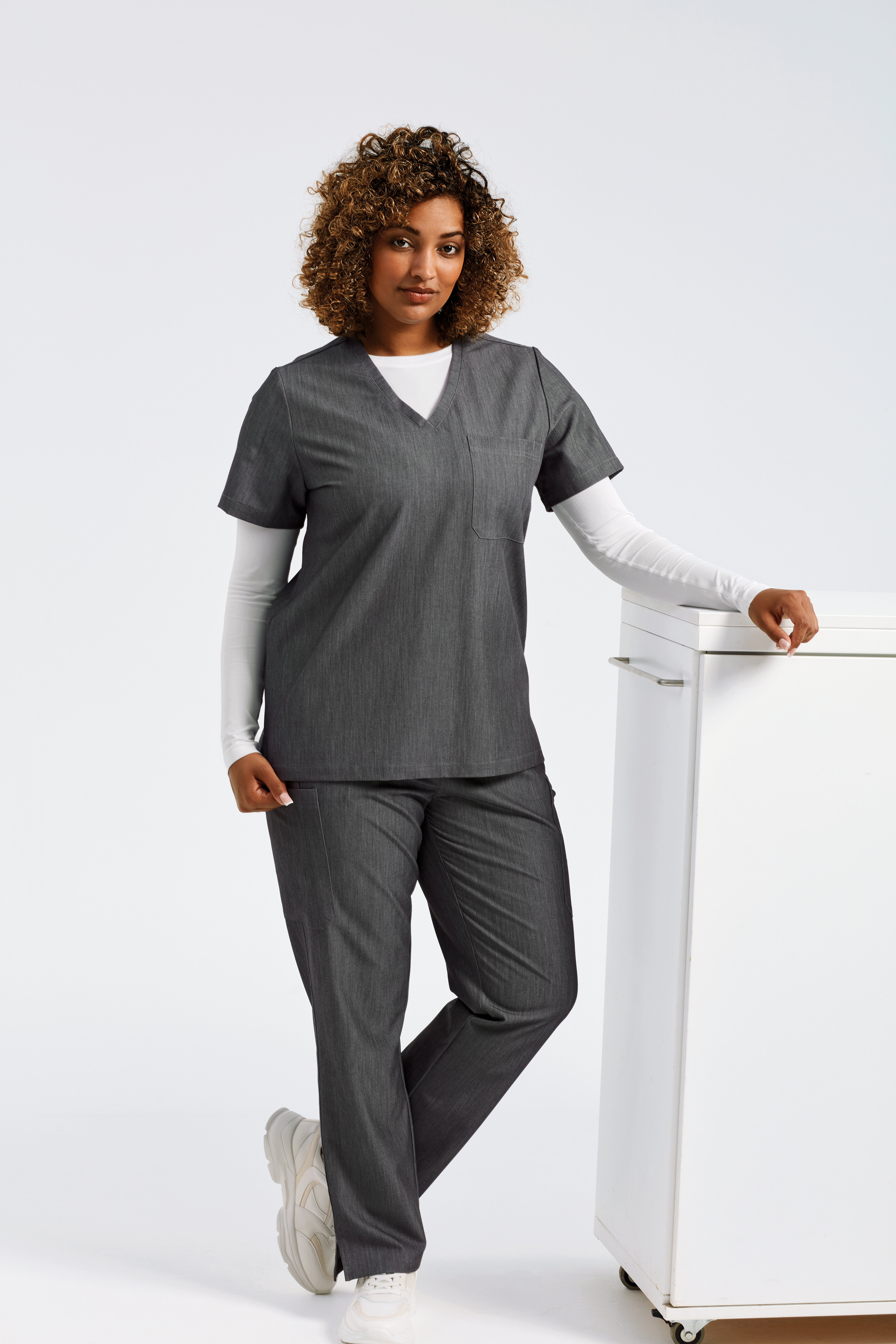 Onna Ladies Dynamo Grey Scrub Suit
