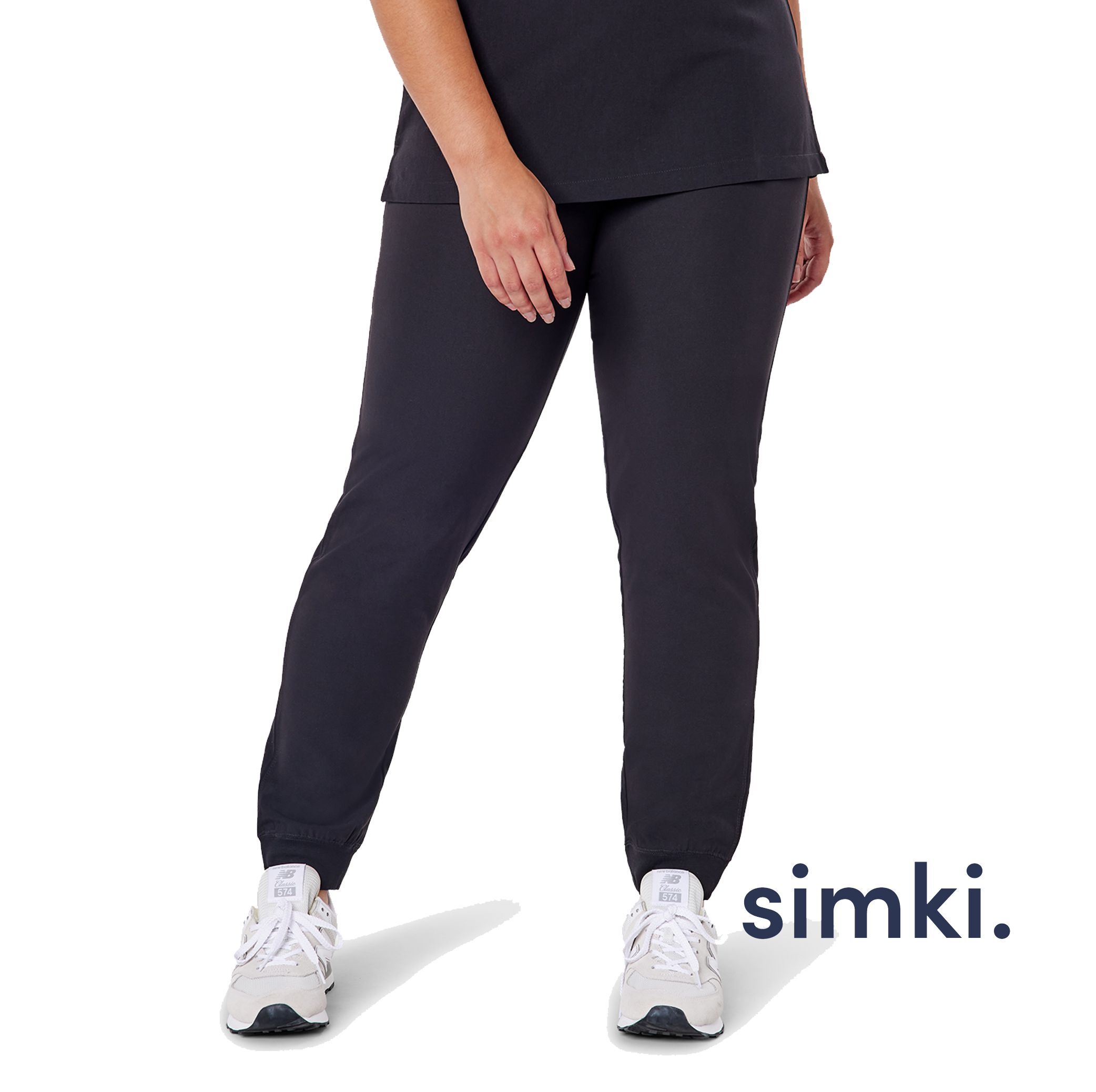 Simki Neo Jogger Scrub Pants in Black